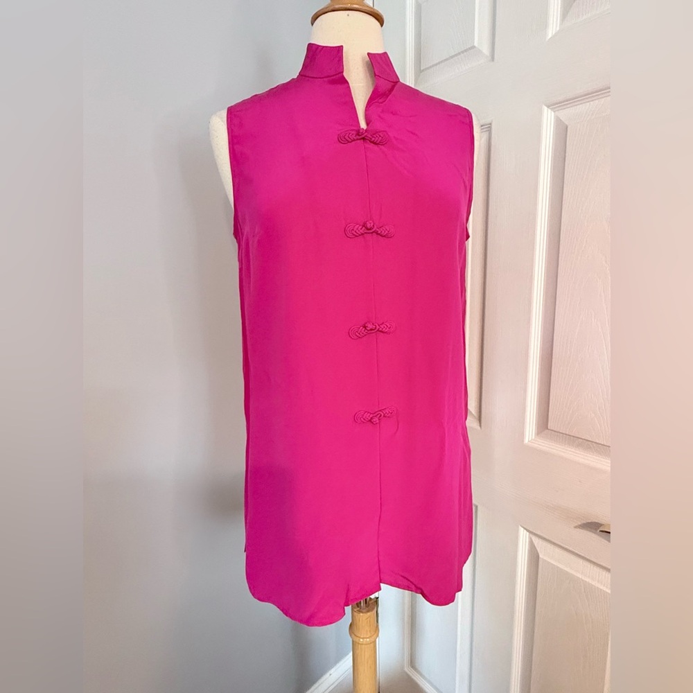 Diane Von Furstenberg Chinese style Silk blouse